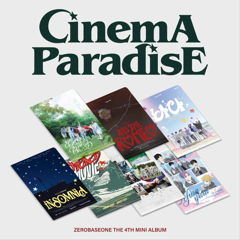 พร้อมส่ง อัลบั้ม ไม่แกะซีล ZEROBASEONE ZB1 CINEMA PARADISE The 4th Mini Album ZEROSE ver.