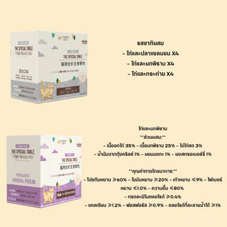 (ยกกล่อง) The special table อาหารเปียกมื้อหลักแบบซอง (สินค้าพร้อมส่งจากไทย🇹🇭)