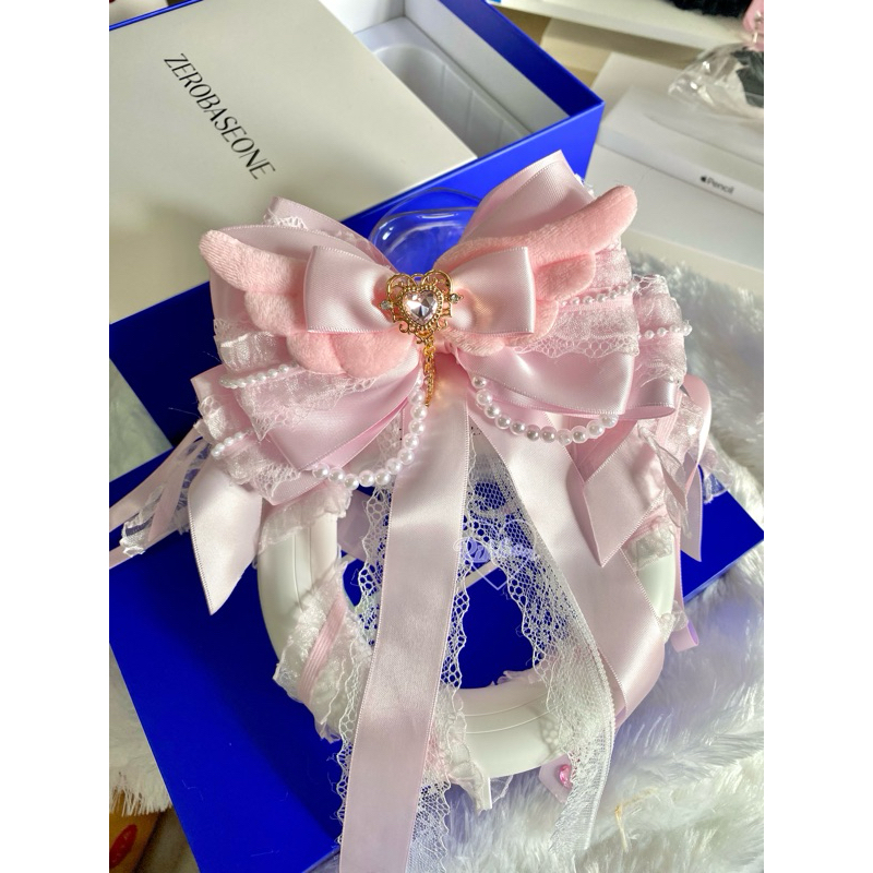 โบว์ติดผม ติดเเท่งไฟ ขนาดใหญ่ ง่นHandmade