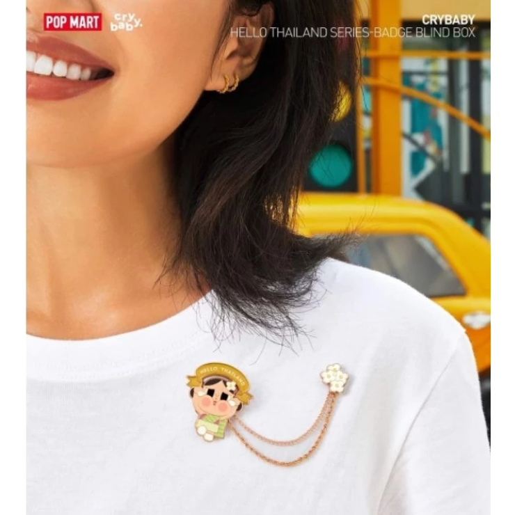 [พร้อมส่งในไทยแบบจุ่ม] เข็มกลัดพินอิน Crybaby Hello Thailand Series-BADGE