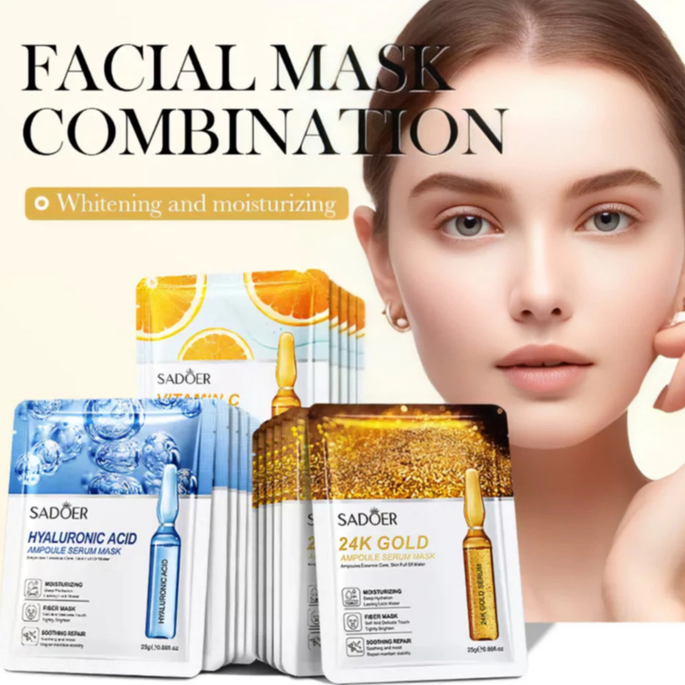 Yac💕แผ่นมาส์กหน้า มาส์ก มาร์คหน้า มาร์กหน้า มาร์ก SADOER Mask หน้าขาวใส บำรุงผิว ลดริ้วรอยมาร์คหน้า หมองคล้ำ thumbnail 3