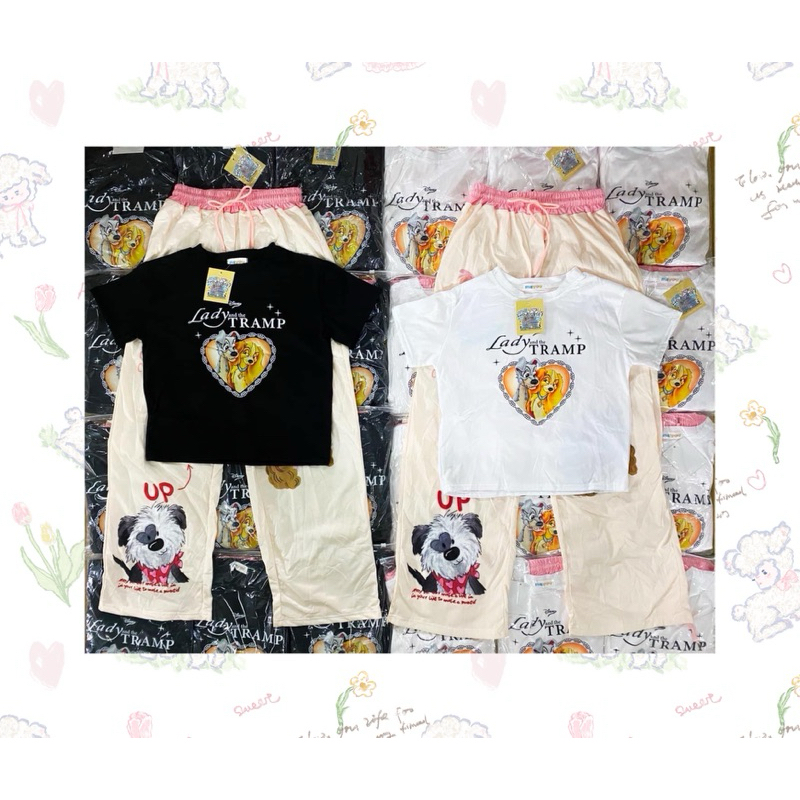ชุดเซ็ตขายาว หมาเลดี้ พร้อมส่ง