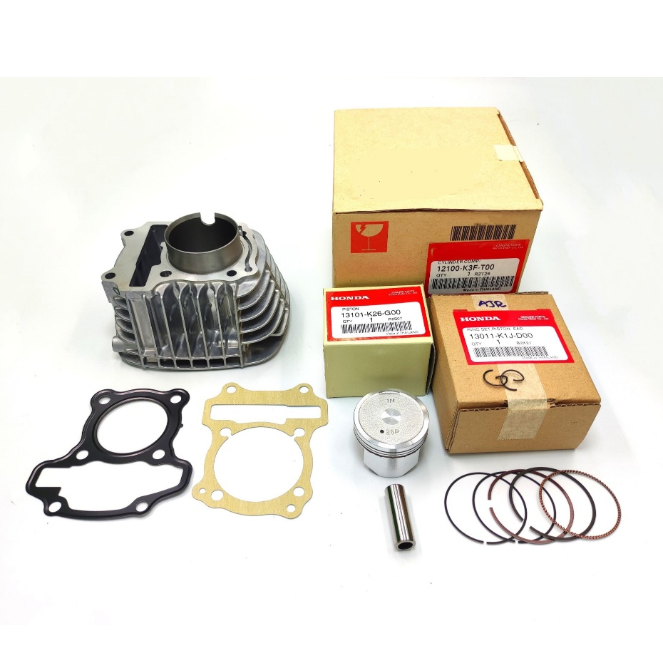 เสื้อสูบ ลูกสูบแหวนแท้ศูนย์ Honda +เสื้อสูบแท้โรงงาน wave125ใหม่ปี2023 Msx-grom ปี2021 รหัสเสื้อ K3F+ - รูปที่ 2