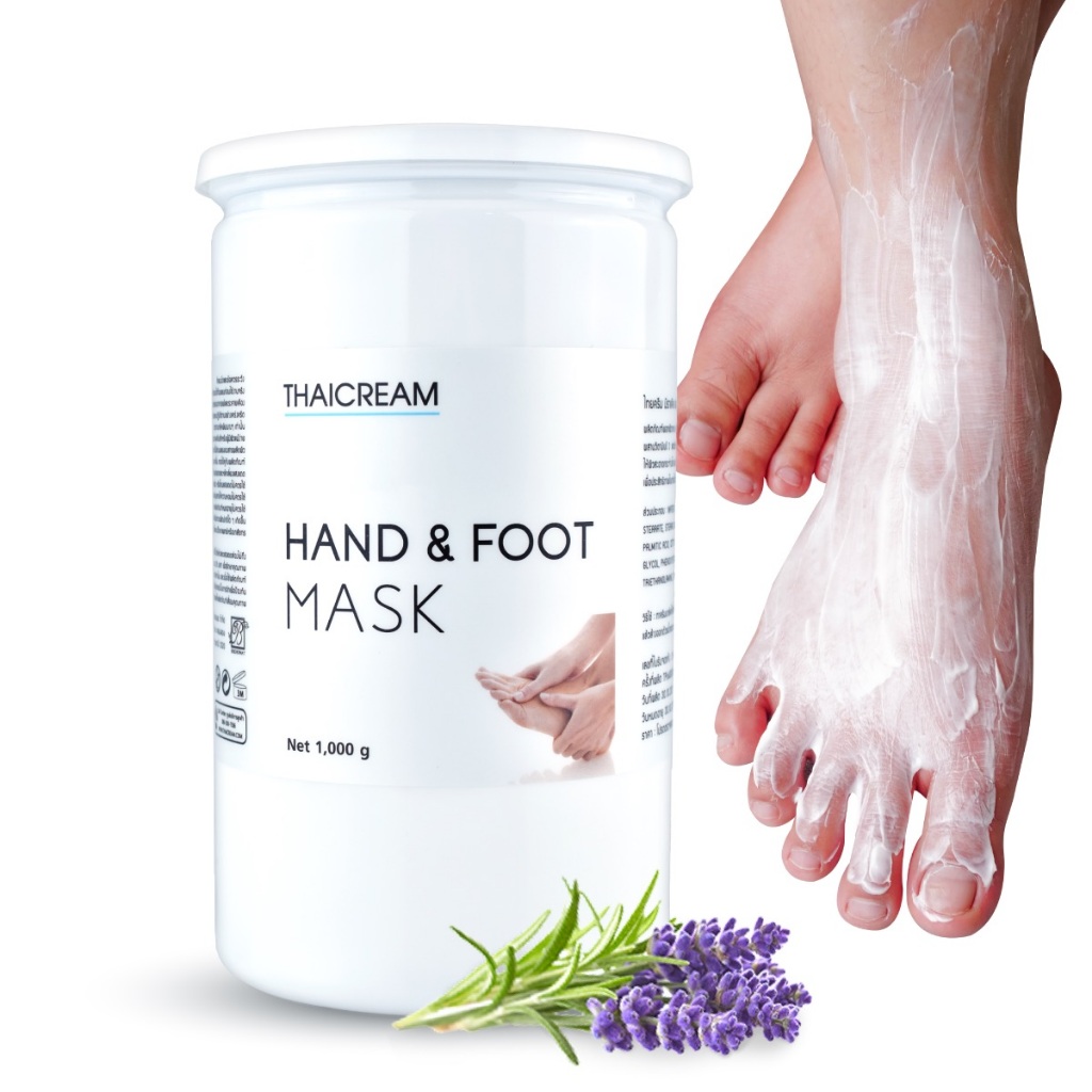 Thaicream มาร์คเท้า 1กิโล ครีมพอกเท้า aha มาส์กครีม ครีมมาร์คผิว ไทยครีม Hand & Foot Mask