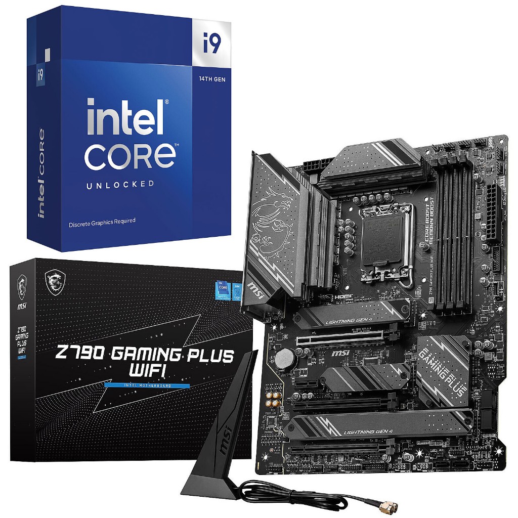CPU CORE I9-14900K + MSI Z790 GAMING PLUS WIFI ขายคู่ราคาถูกครับ