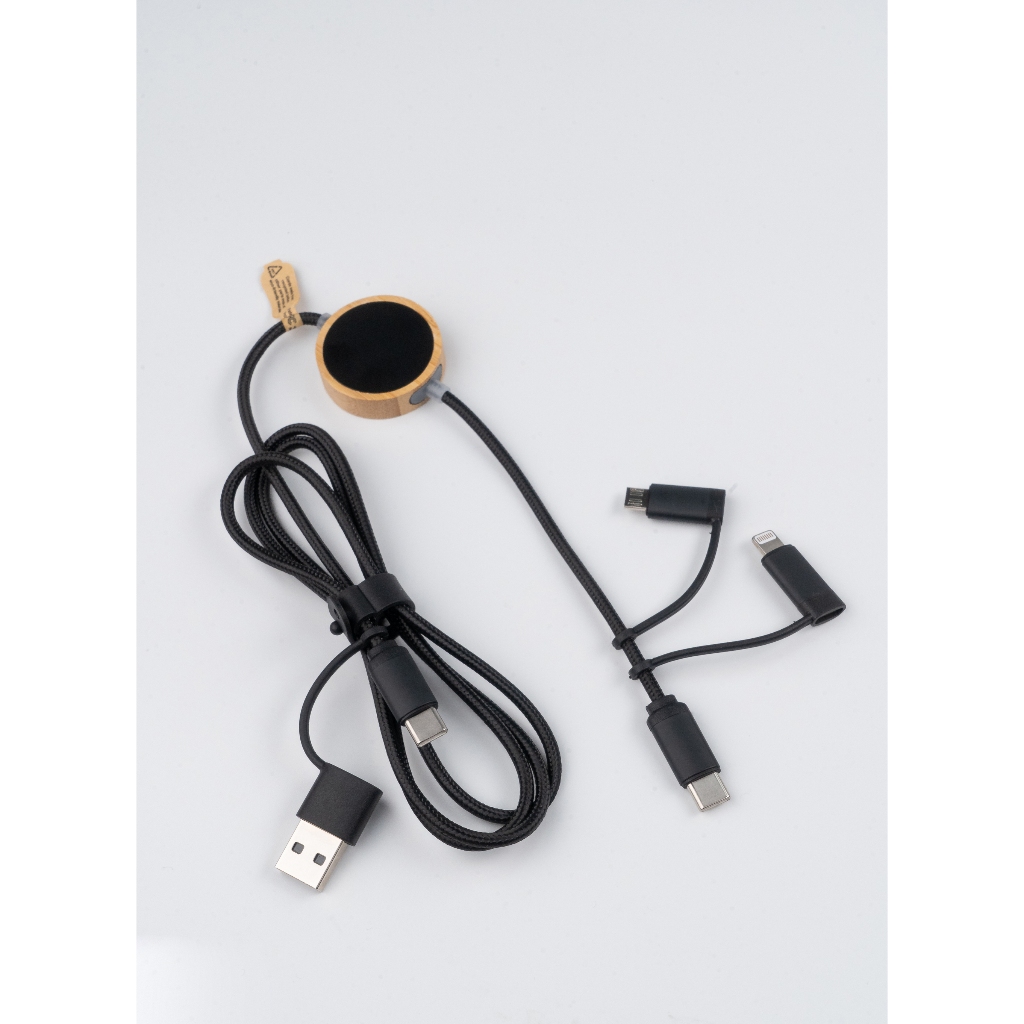 120cm 6in1 fast charging cable / สายชาร์จเร็ว 6 In 1  อินพุต USB-A/USB-B/USB-C