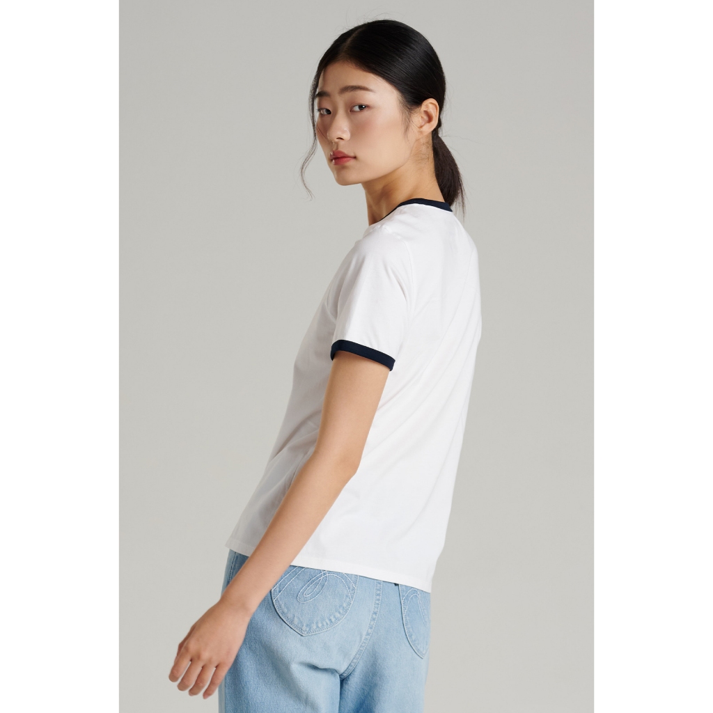Mc jeans เสื้อยืดแขนสั้นผู้หญิง คอกลม  MTTZ854