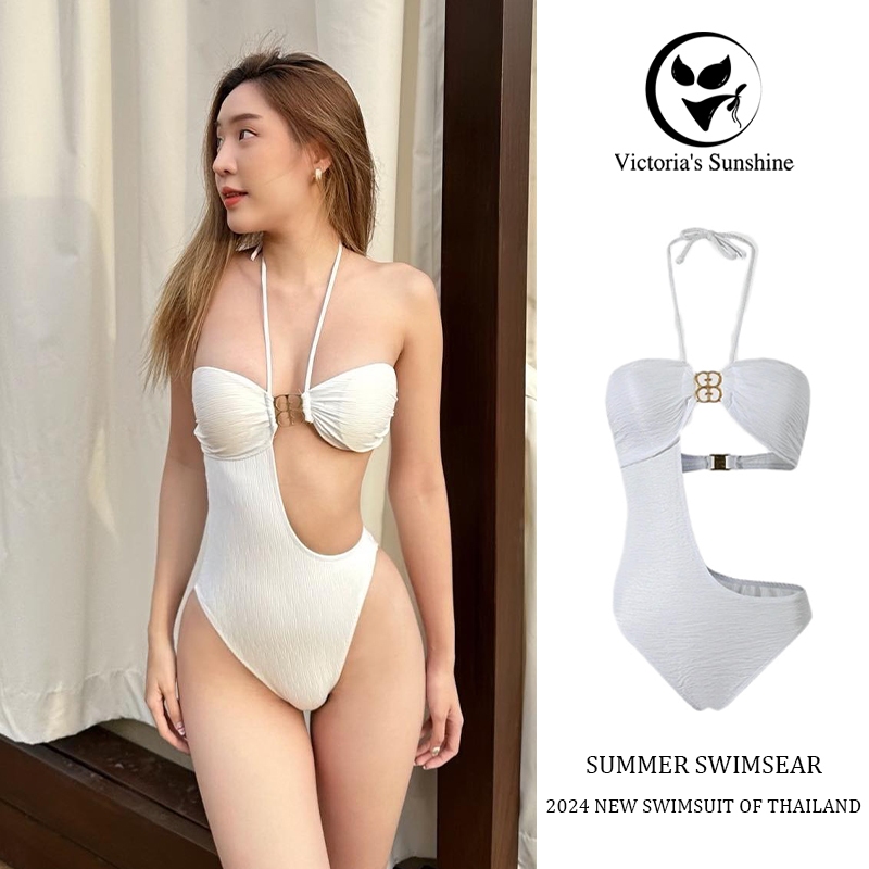 ชุดว่ายน้ำ รุ่นใหม่😍ชุดว่ายน้ําวันพีช เซ็กซี่ swimwear มีฟองน้ำ คัตเอาท์เอว ผ้าแห้งเร็ว#0242