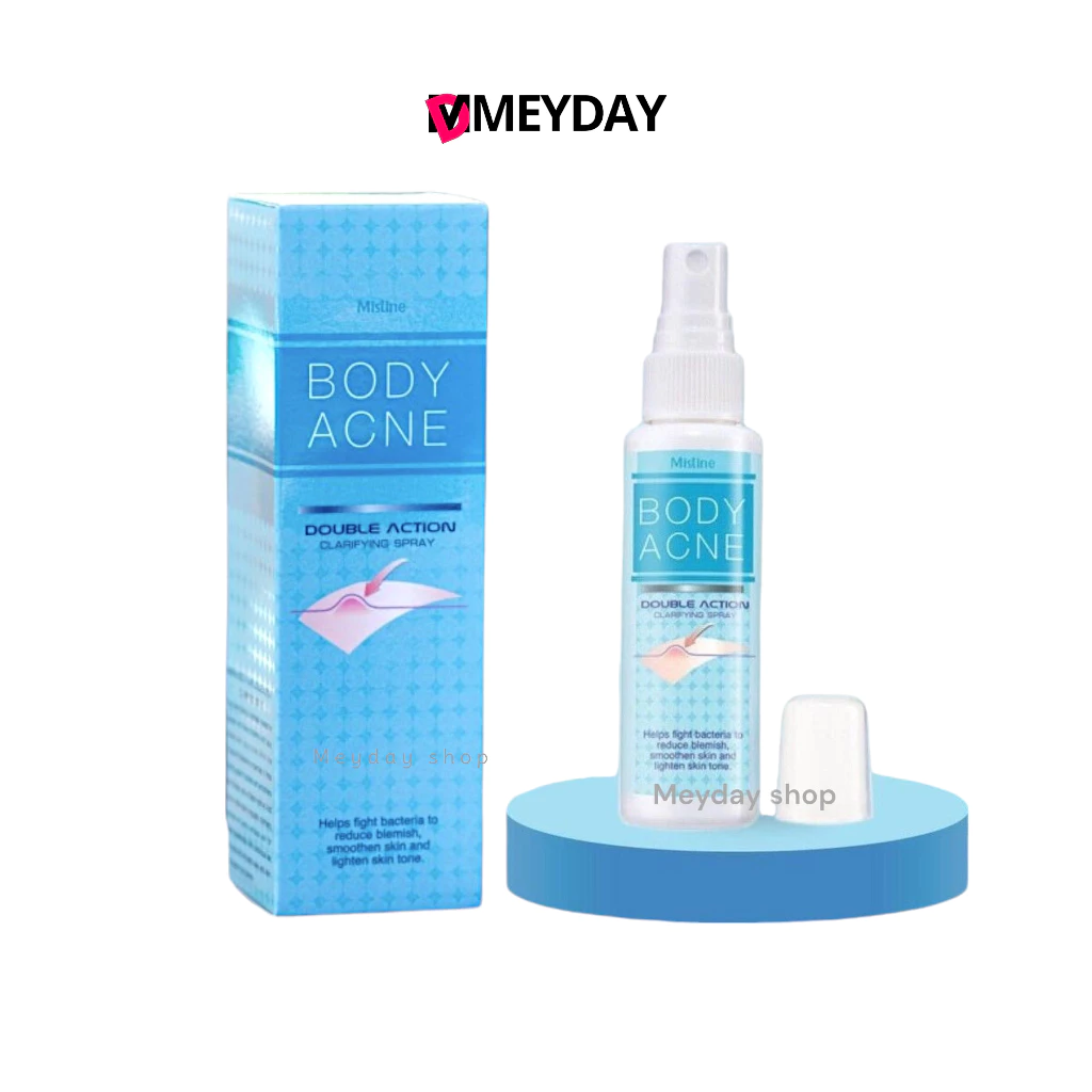 มิสทินสเปรย์กำจัดสิวที่แผ่นหลัง Mistine Body Acne Double Action Clarifying Spray 50 ml