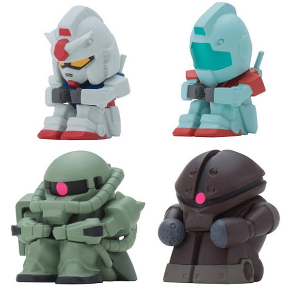 Bandai (ครบ Set 4 ลูก) Gundam Still Waiting For You Gundam Ver 4570118027795 (Gashapon)