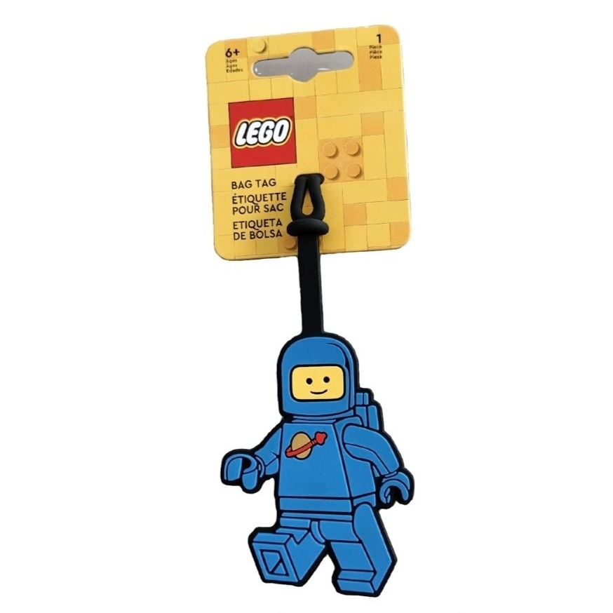 LEGO ป้ายติดกระเป๋าเลโก้ ป้ายห้อยกระเป๋าเดินทาง SPACEMAN BLUE BAG TAG ลิขสิทธิ์แท้