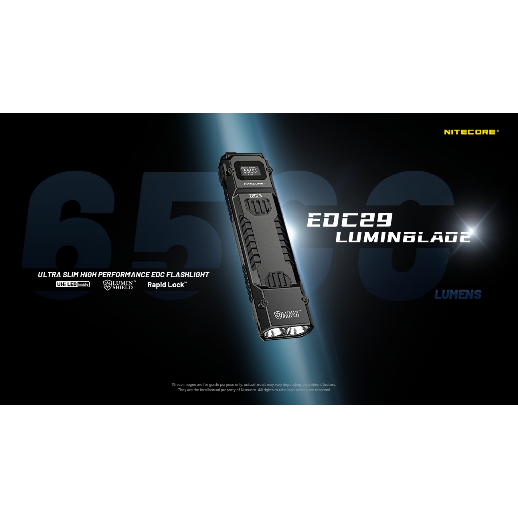 ไฟฉาย NITECORE EDC29 สว่าง 6500 LUMENS ส่องไกล 370 เมตร