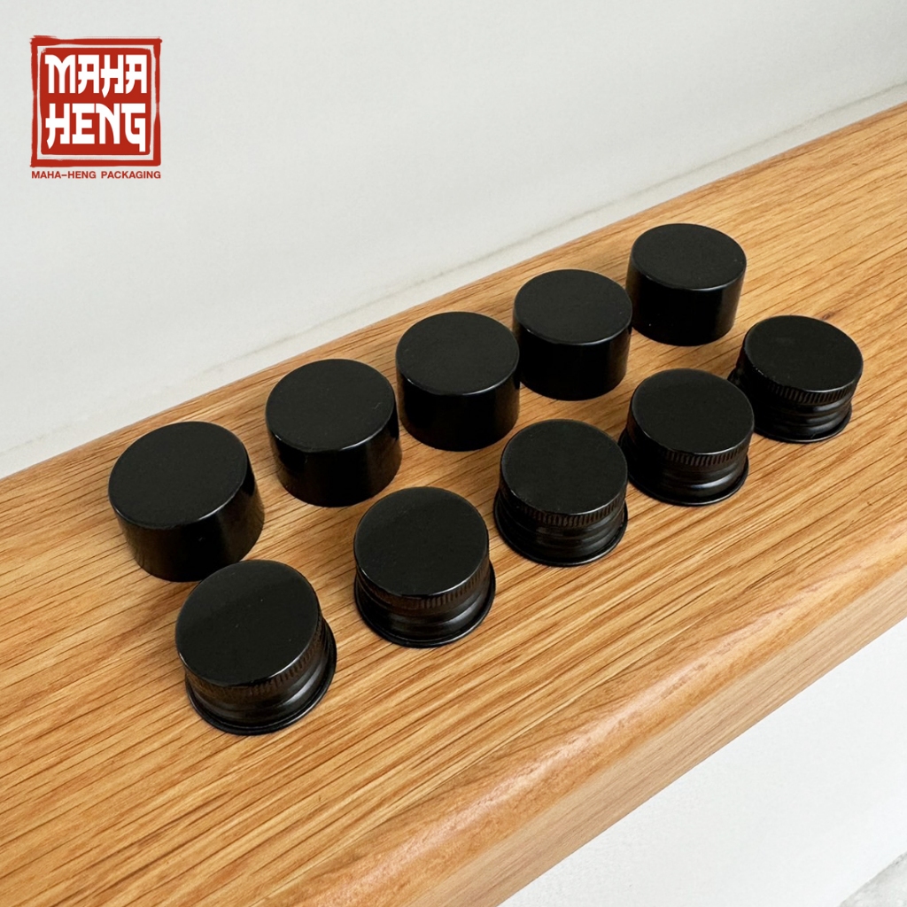 ฝาปิดขวด คอ 24mm และ 28mm อลูมิเนียมและพลาสติก แพ็คละ 5 ชิ้น มหาเฮงบรรจุภัณฑ์