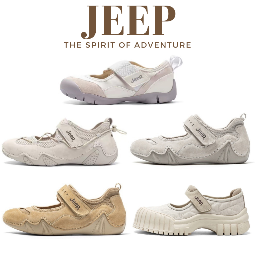 Jeep Mary Jane Shoes Grey