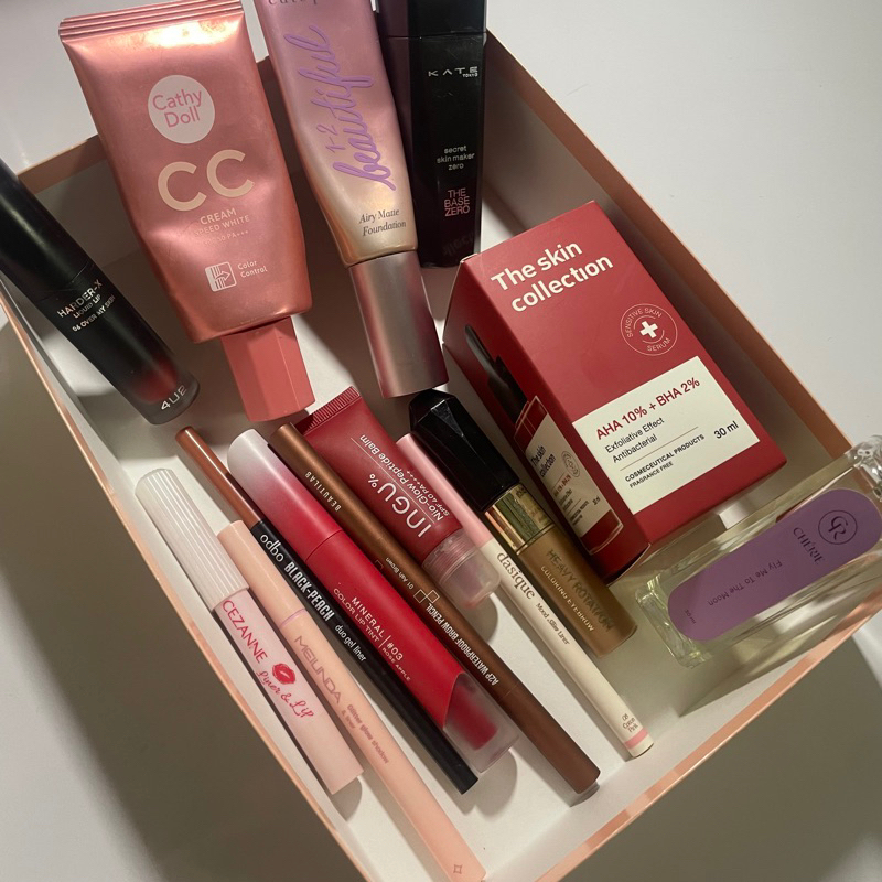 ส่งต่อ เครื่องสำอาง สกินแคร์ น้ำหอม ไทยเกาหลีญี่ปุ่น Gala Kate 4U2 Dasique Cezanne Beautilab Meilind