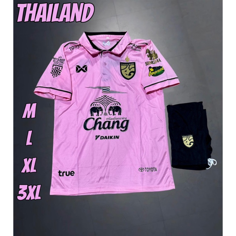 ชุดบอลชุดกีฬาเสื้อพร้อมกางเกงผ้านิ่มเย็นใส่สบายซักแห้งเร็วราคาถูก