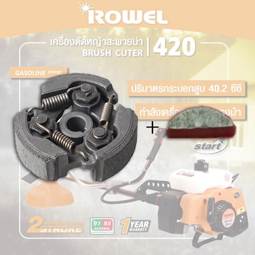 อะไหล่ ผ้าคลัช + ลิ่ม Rowel RW420