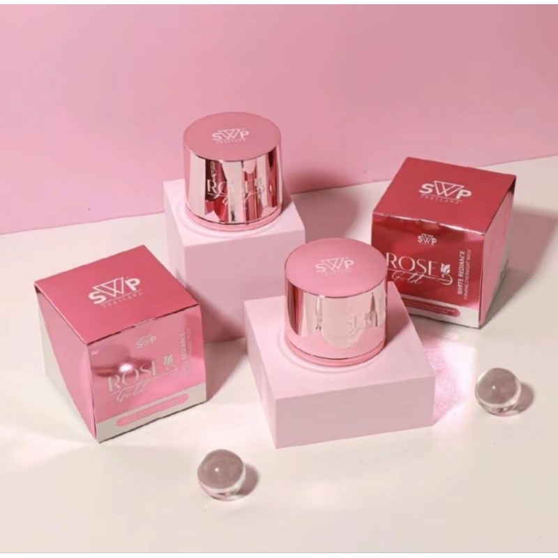 Rose glod mask โรสโกล์ดมารส์ก มาส์กกุหลาบทองคำ มาร์คโรสโกลด์ ROSE GOLD 15 g มาร์คกุหลาบทองคำ SWP มาร