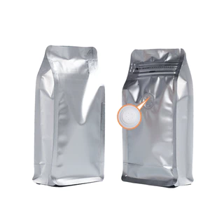 (แพ็ค 50 ใบ) Coffee Bag ถุงบรรจุเมล็ดกาแฟ มีวาล์วระบายอากาศ มีซิปปิดล็อค แพ็ค มีวาล์ว ถุงเปล่า บรรจุ เมล็ดกาแฟ 500g