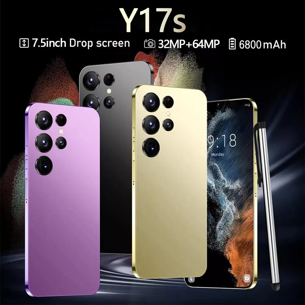 Y17 5Gโทรคัพท์มือถือ 7.5นิ้ว เต็มหน้าจอ โทรศัพท์ดีราคาถูก 16GBRAM+512GBROM ยูทูป เมนูภาษาไทย 6800mAh
