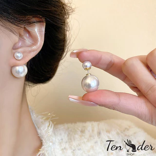 COD-ส่งเร็วจากไทย🎀1บาทต่างหูสตั๊ดมุก สีขาว เรียบง่าย สไตล์เกาหลี สำหรับผู้หญิง เครื่องประดับแฟชั่น-Tender