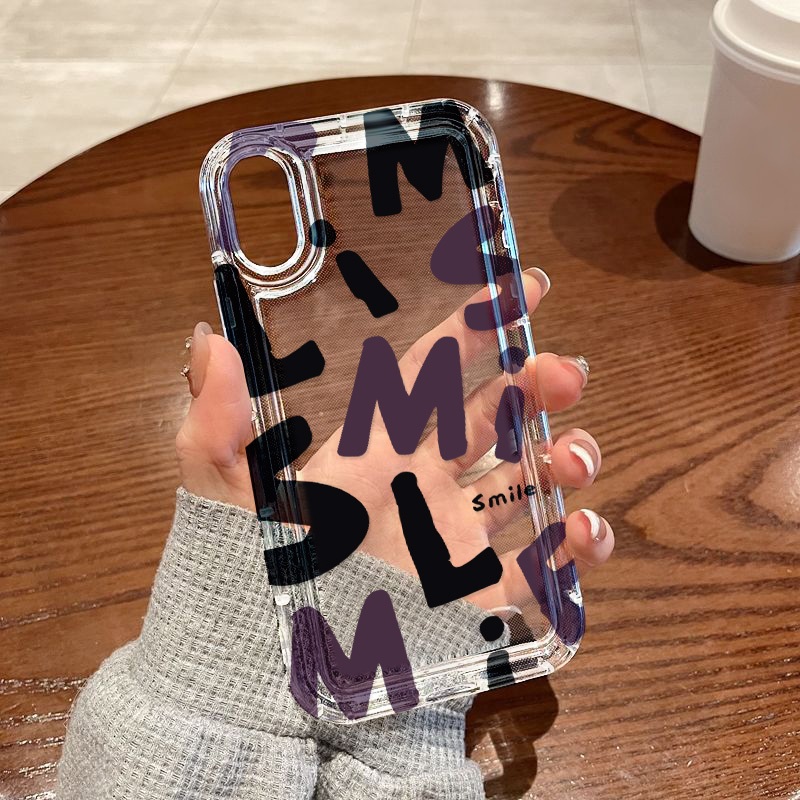 เคสนิ่มทีพียู For iPhone 11 14 13 12 15 Pro Max 7 8 6 6s Plus X XR XS Max SE เคสนิ่มใสถุงลมนิรภัยกันกระแทกการ์ตูนน่ารัก