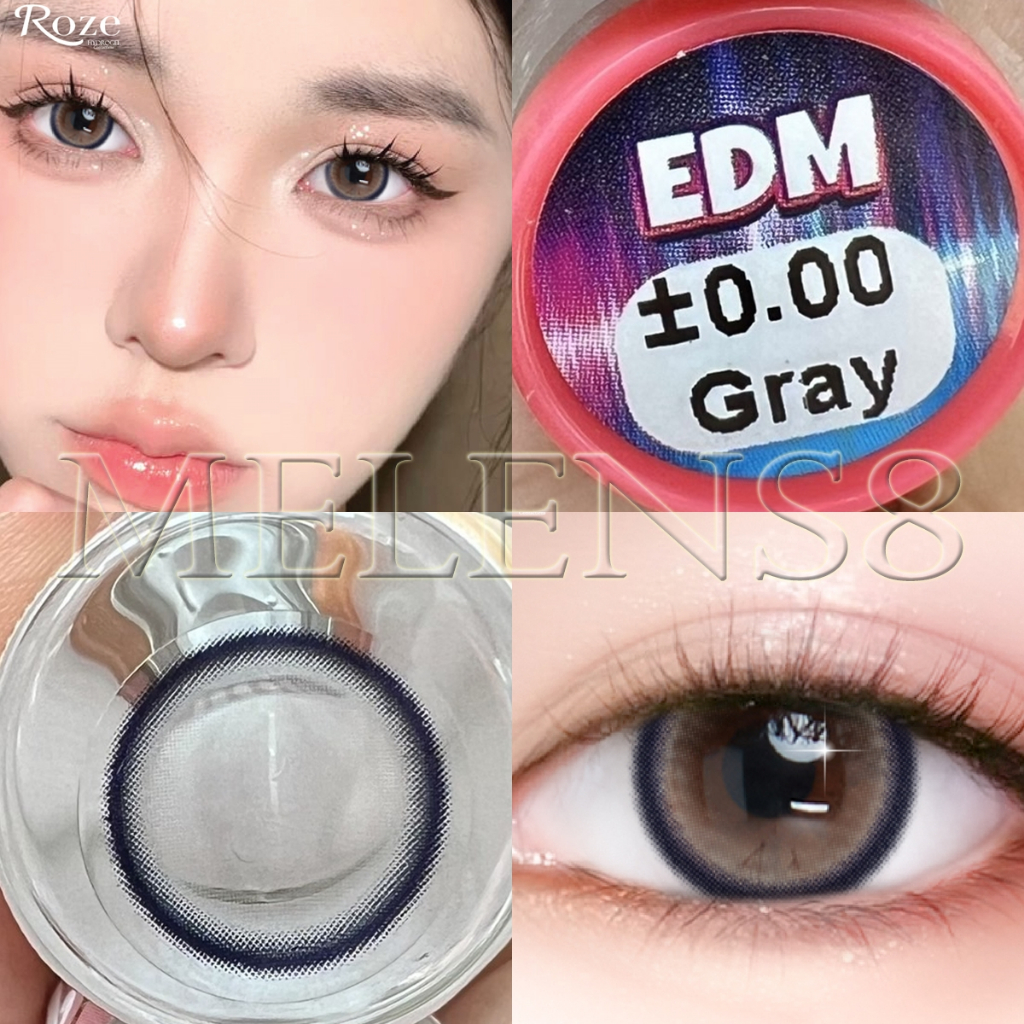 "มีค่าสายตา" คอนแทคเลนส์ : EDM (Rozelens)  ตาโตสุดแบ้ว  เลนส์ไฮโดรเจล ค่าอมน้ำ 55 %