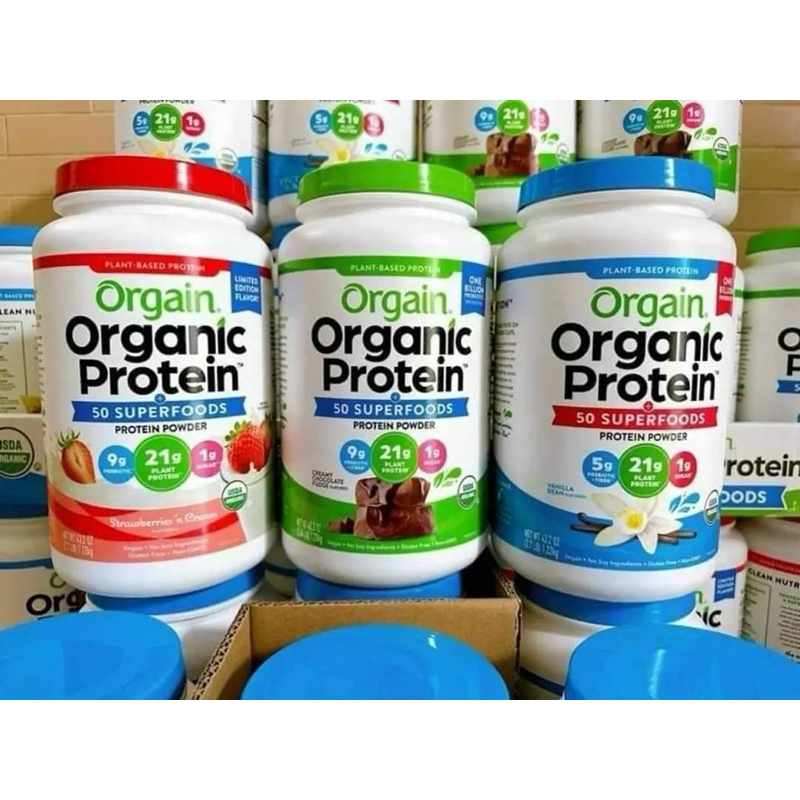 โปรตีน Orgain Plant Based Protein + Superfoods Powder 1.22kg.