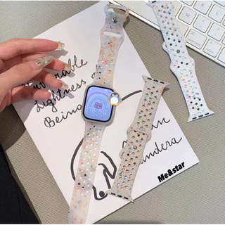 สายท้อปปิ้ง สายนาฬิกา สำหรับ smart watch 11 10 9 8 ultra7/6/5/4 ขนาด 45/49/44/41mm สาย iWatch สายสําหรับแอปเปิ้ลวอช