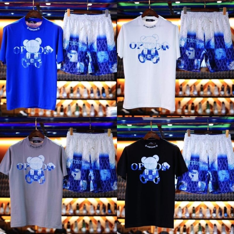ชุดเซ็ท Option Set Option Bear Monogram เสื้อ+กางเกง