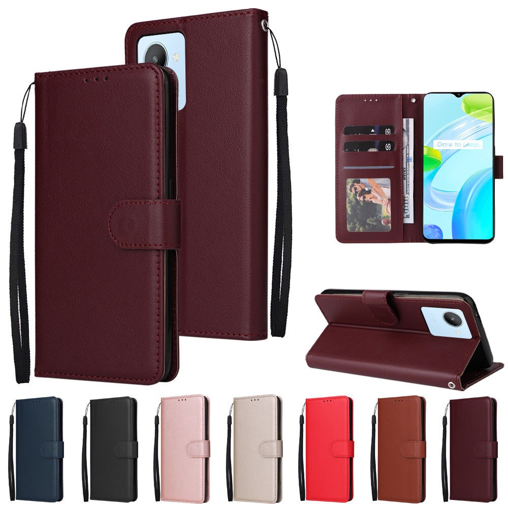 เคสฝาพับ ล็อค สำหรับ Realme รุ่นใหม่ C55 C53 C51 C33 C30S C35 C61 C63 4G  11pro 11pro+ Realme 16pro 12X 5G 13 14 15 16