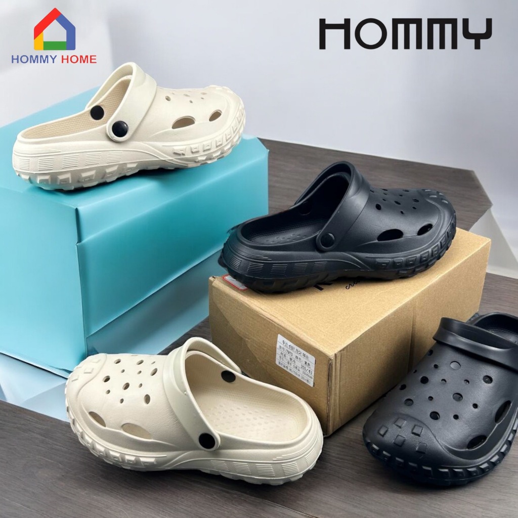 【เปิดตัวรุ่นใหม่ 2025】HOMMY รองเท้า (ชาย-หญิง) แฟชั่น รองเท้าหัวโต มีสายรัด  พื้นนุ่ม (SH-3)