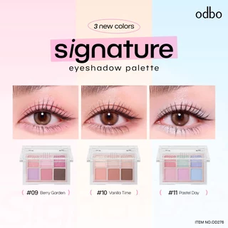 พาเลทอายแชโดว์ Odbo Signature Eyeshadow Palette OD276 ทาตา ชิมเมอร์ กลิตเตอร์ แมทท์