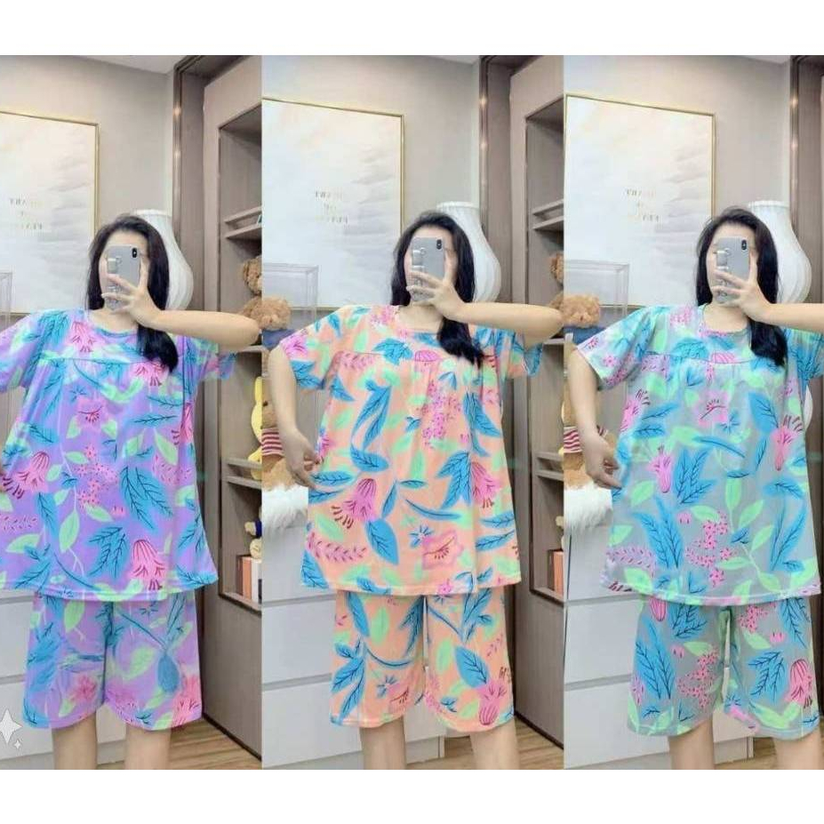 ชุดนอน ชุดนอนฟรีไซส์ใหญ่ 6XL เสื้อ ชุดเซ็ท รุ่นเสื้อไม่มีกระเป๋าข้าง #ตะกร้า 1 - รูปที่ 2