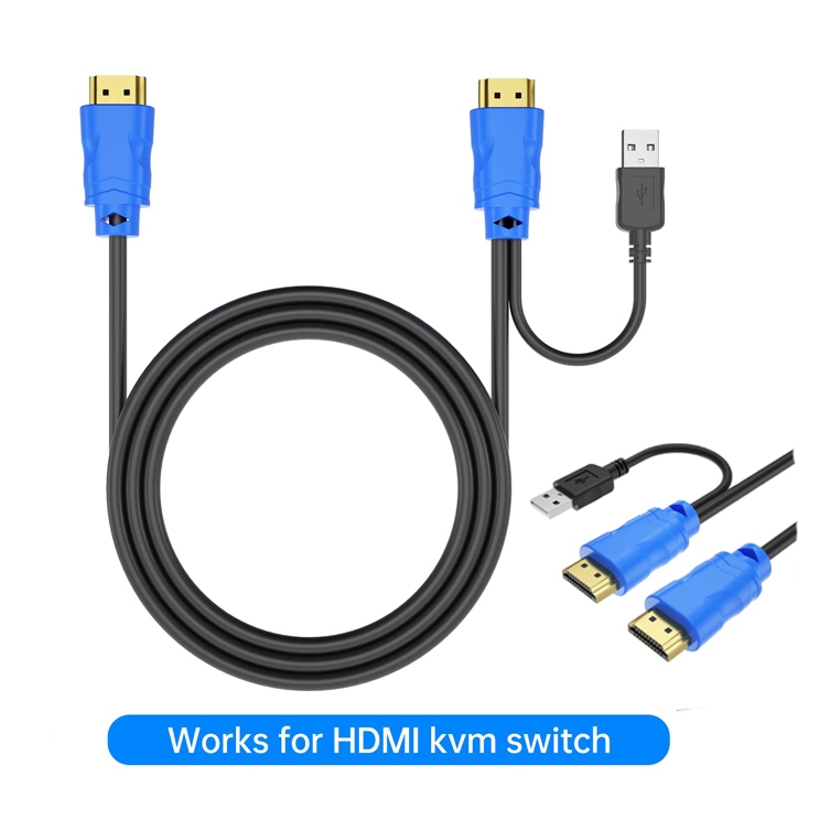 สาย USB HDMI KVM Cable USB HDMI A to HDMI Cable 2in1