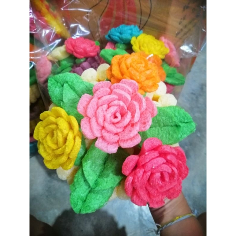 กระทงดอกไม้ กุหลาบ แฟนซีคละสี