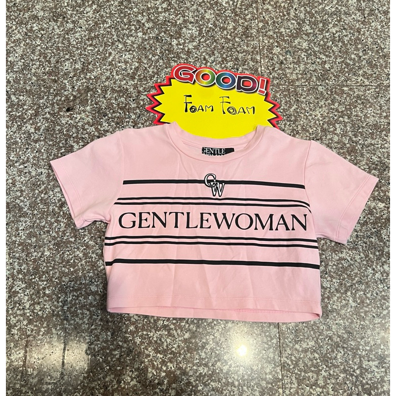 เสื้อครอป gentlewoman xs สีชมพู ไม่มีตำหนิ