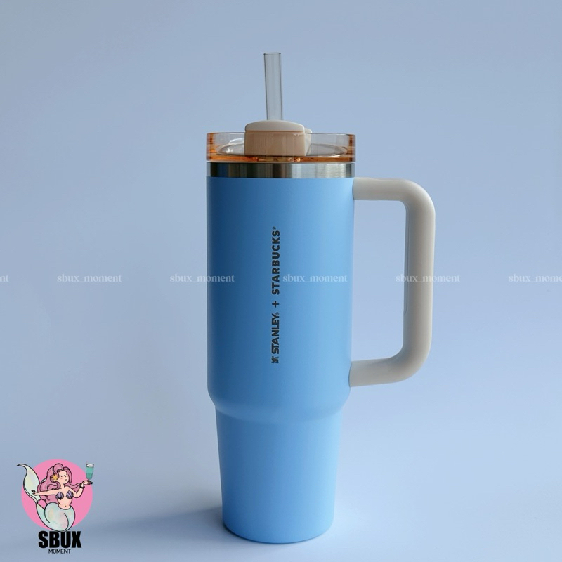 Starbucks Stainless Steel Blue Quencher Stanley Cold Cup 30oz.