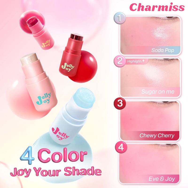 Charmiss Jelly Joy Water Tint Blush Stick  ชาร์มิส เจลลี่จอย วอเตอร์ทิ้นท์ บลัชสติ๊ก บลัชเจล เนื้อเจลลี่ ขนาด 5.5 กรัม - รูปที่ 5