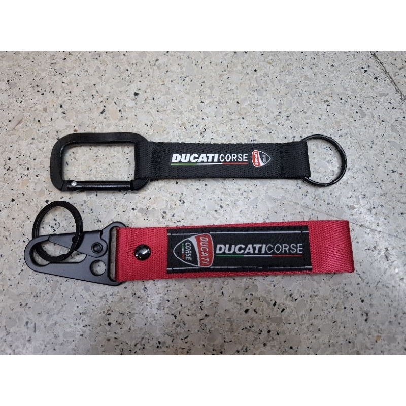 พวงกุญแจผ้าซิ่ง ลาย DUCATI รถมอเตอร์ไซค์