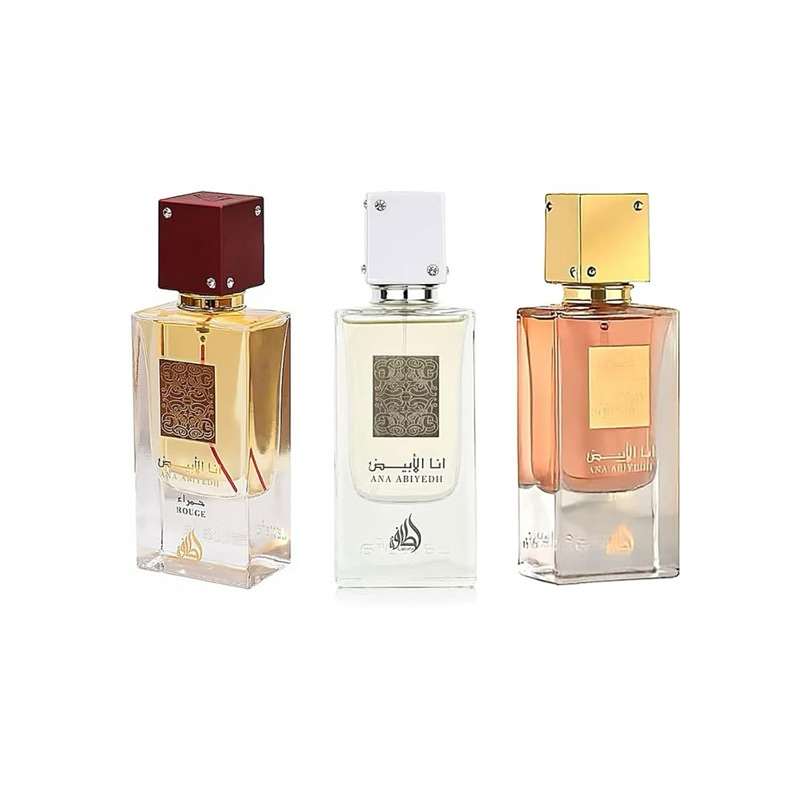 Lattafa Ana Abeyadh Rouge - Powdree - Black Edp 60 ml. กล่องซีล ของแท้ Preorder