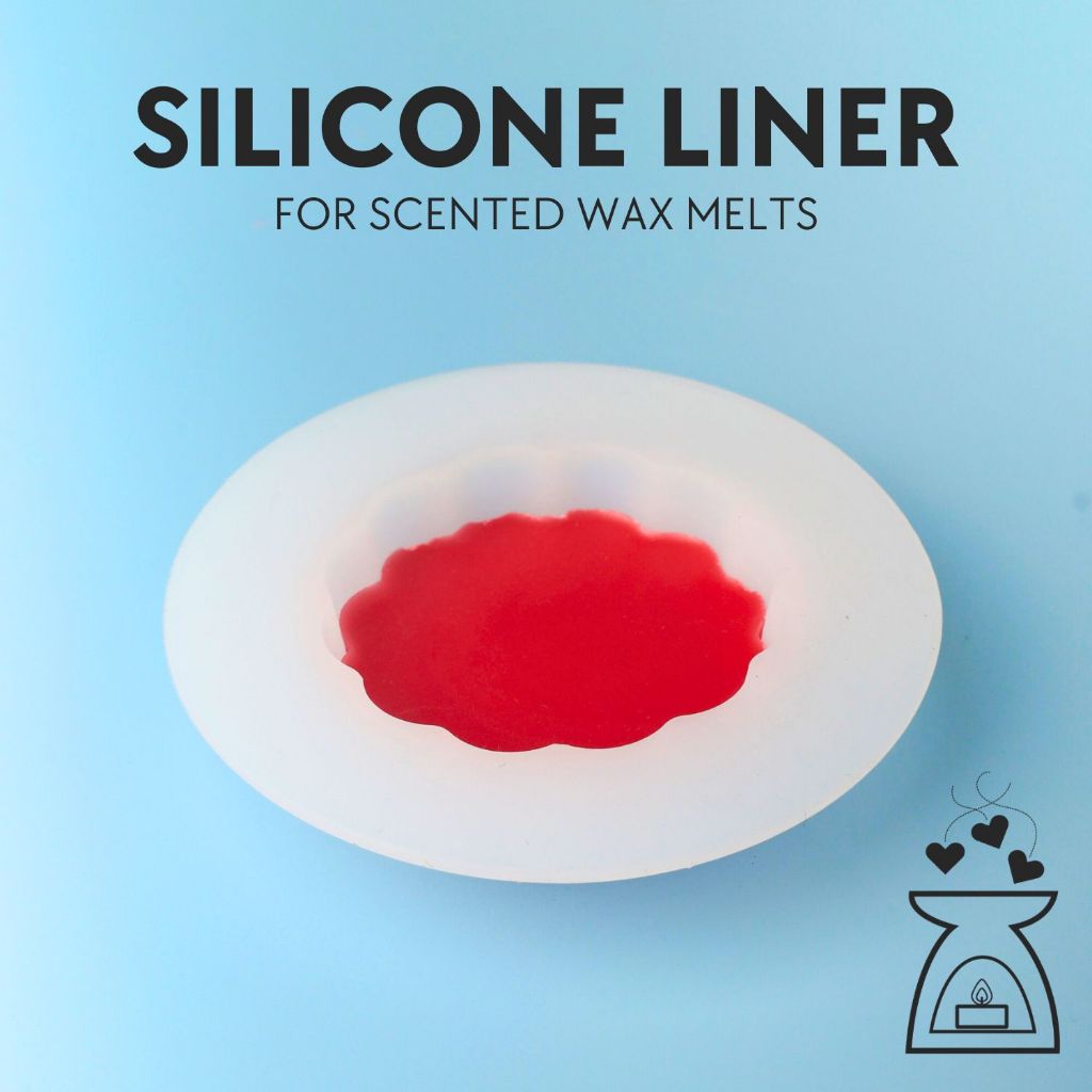 White Silicone Liner for Wax Warmer and Aroma Burner ซิลิโคนไลน์เนอร์สำหรับเครื่องละลายแว็กซ์