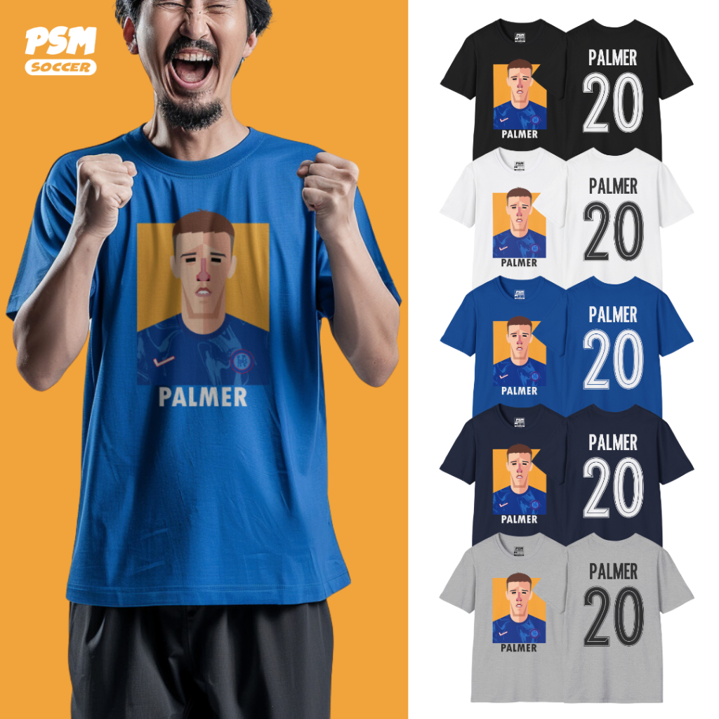 PSM เสื้อยืดลายนักฟุตบอล Cole Palmer