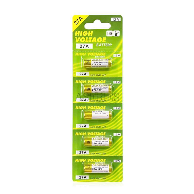 *ยกแผง 5ก้อน* ถ่านก้อน รีโมท HIGH VOLTAGE Alkaline battery อื่นๆ 23A,L1028,VA23GA,MS21/MN21 27A/MN27/A27
