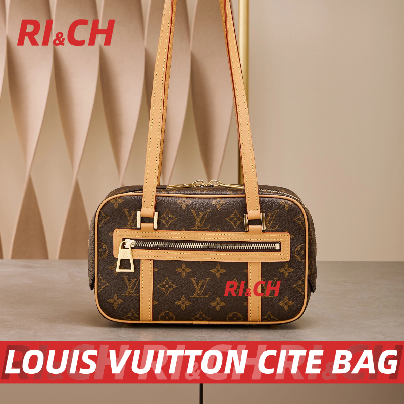 Louis Vuitton LV cite shoulder bag #Rich ราคาถูกที่สุดใน Shopee