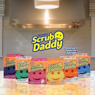 Scrub Daddy Colors Blue FlexTexture Scrubber สครับแด๊ดดี้ ใยขัด ขจัดคราบ สีน้ำเงิน 1 piece