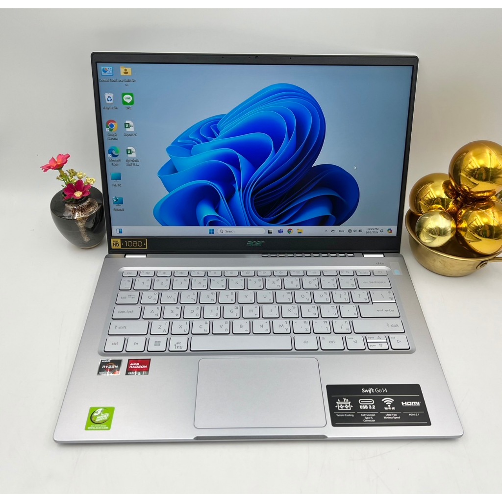 มือสอง โน๊ตบุ๊ค Acer Swift Go SFG14-41-R2QM Silver