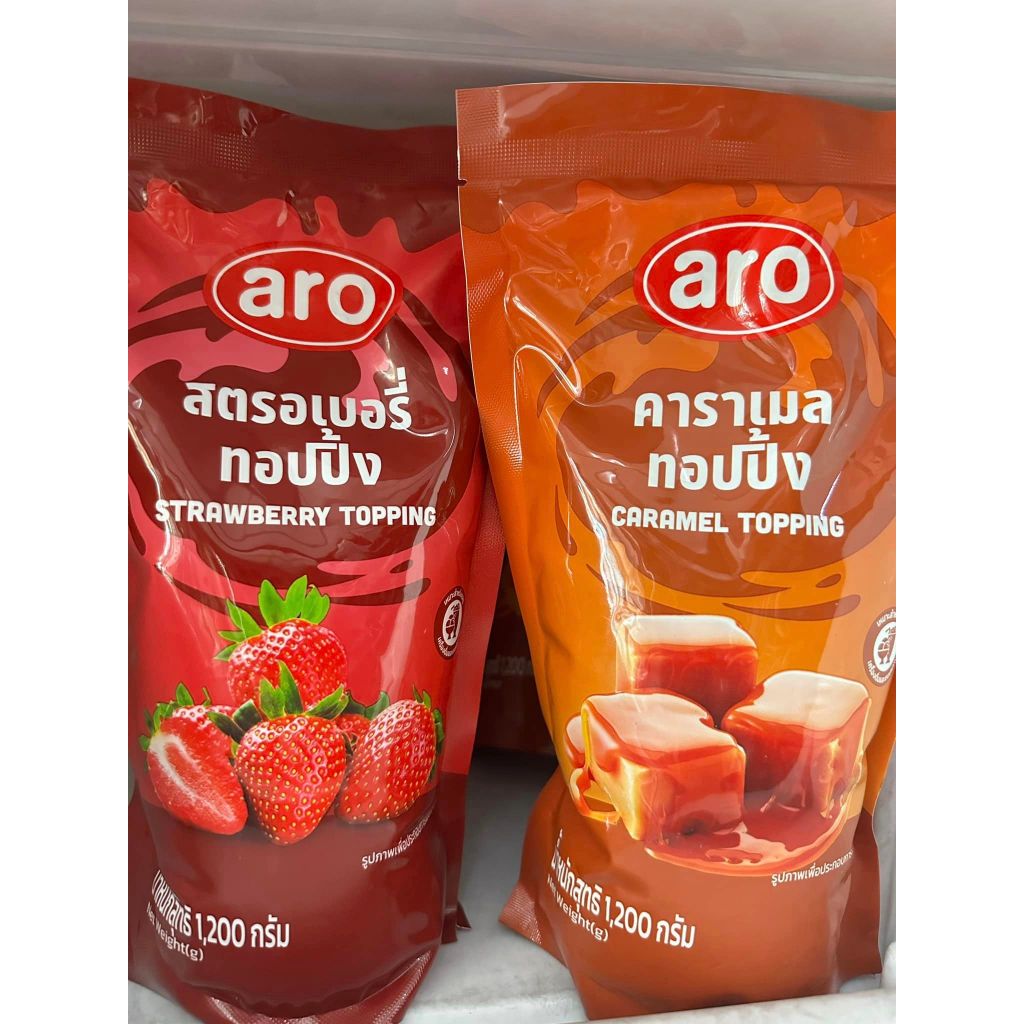 ทอปปิ้งเอโร่ 1200กรัมมีครบทุกรสสินค้ายอดฮิต ชนิดถุง