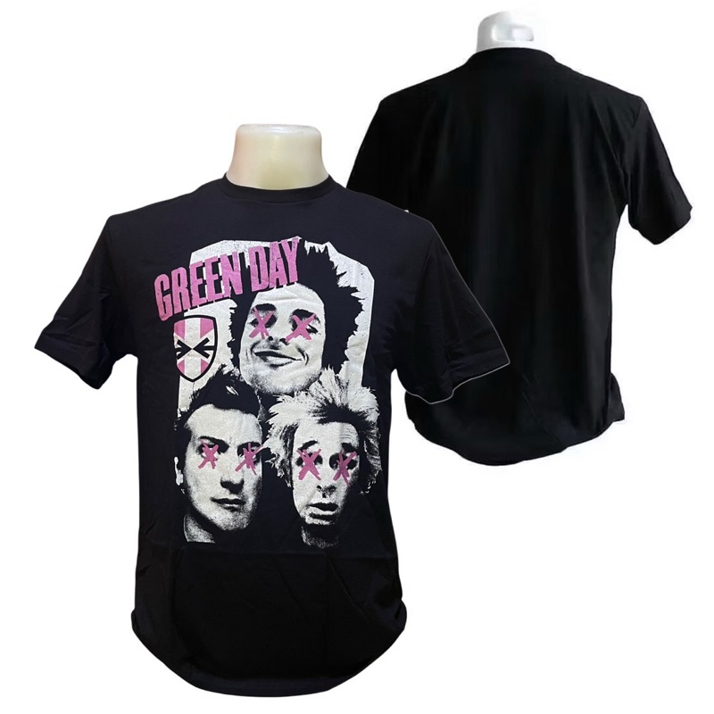 เสื้อวง GREEN DAY T-SHIRT ลาย PATCHWORK (2022) ลิขสิทธิ์ของแท้ UK