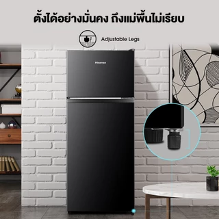 Hisense ตู้เย็น 2 ประตู 7.5Q / 212.1 ลิตร รุ่น ERT205B สีดำ